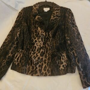 Charles Gray London Cheetah blazer